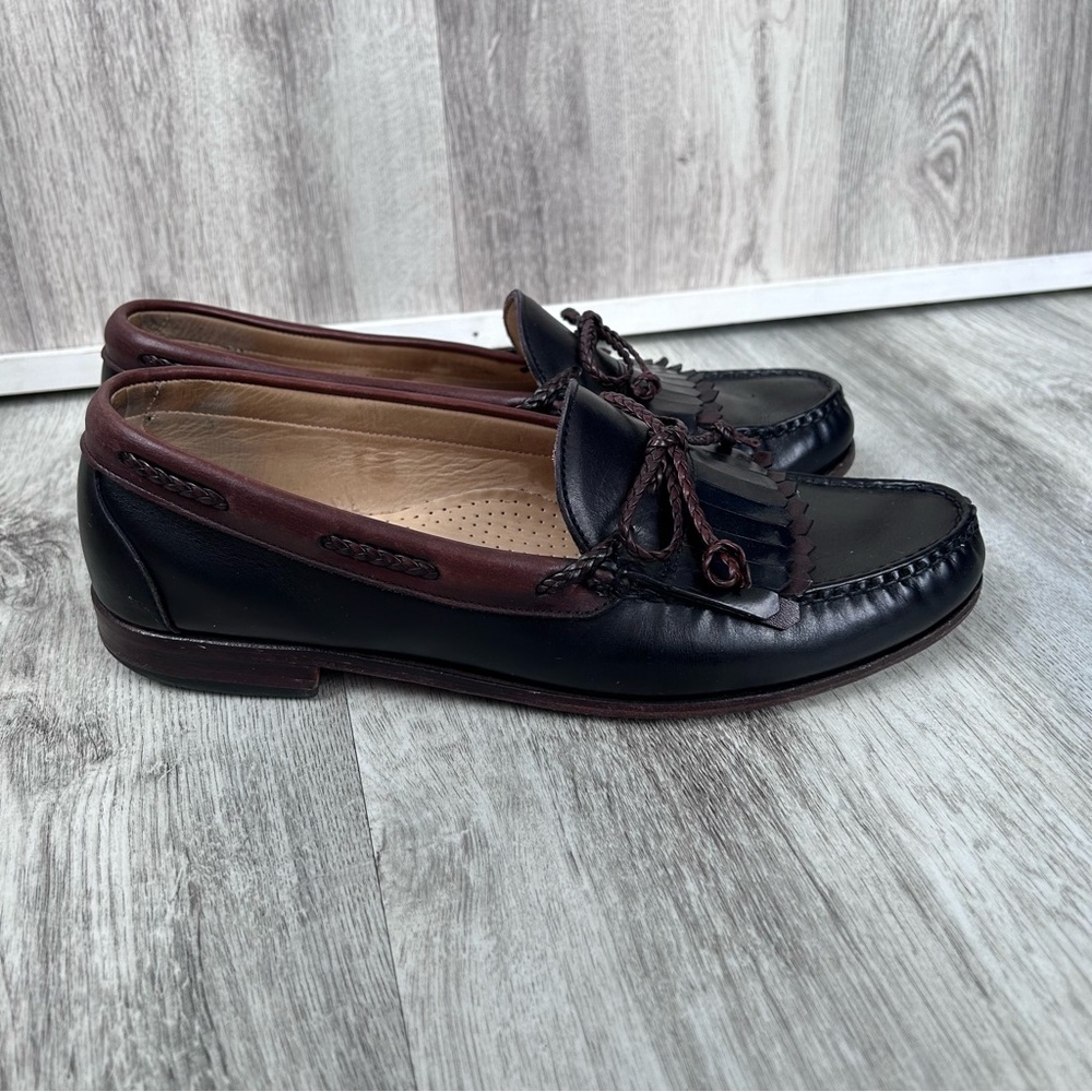 Allen Edmonds Woodstock Kiltie Loafer Men 11.5 Black  Tassel Preppy Academia
